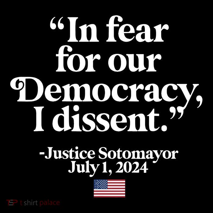 Scotus I Dissent Fear For Our Democracy Justice Sotomayor Magnet