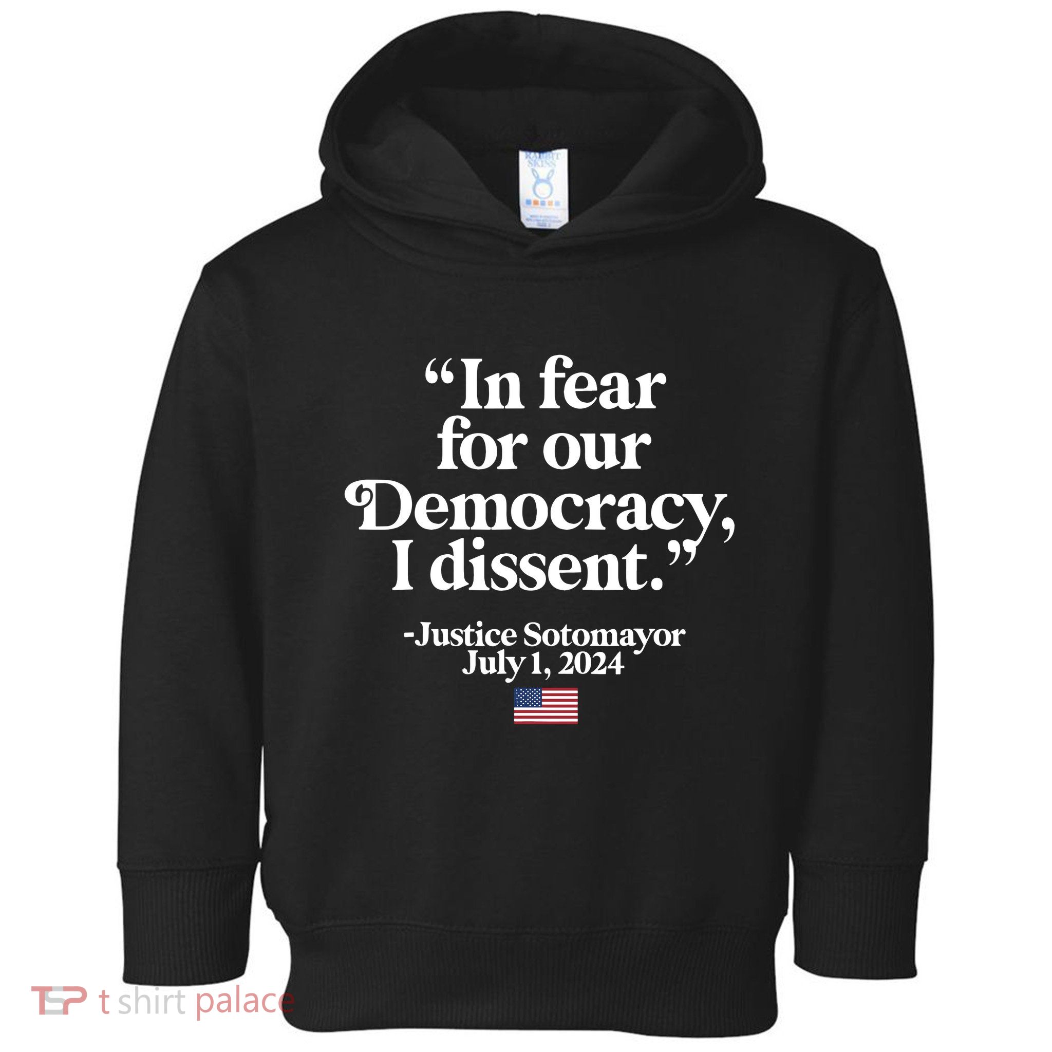Scotus I Dissent Fear For Our Democracy Justice Sotomayor Toddler Hoodie