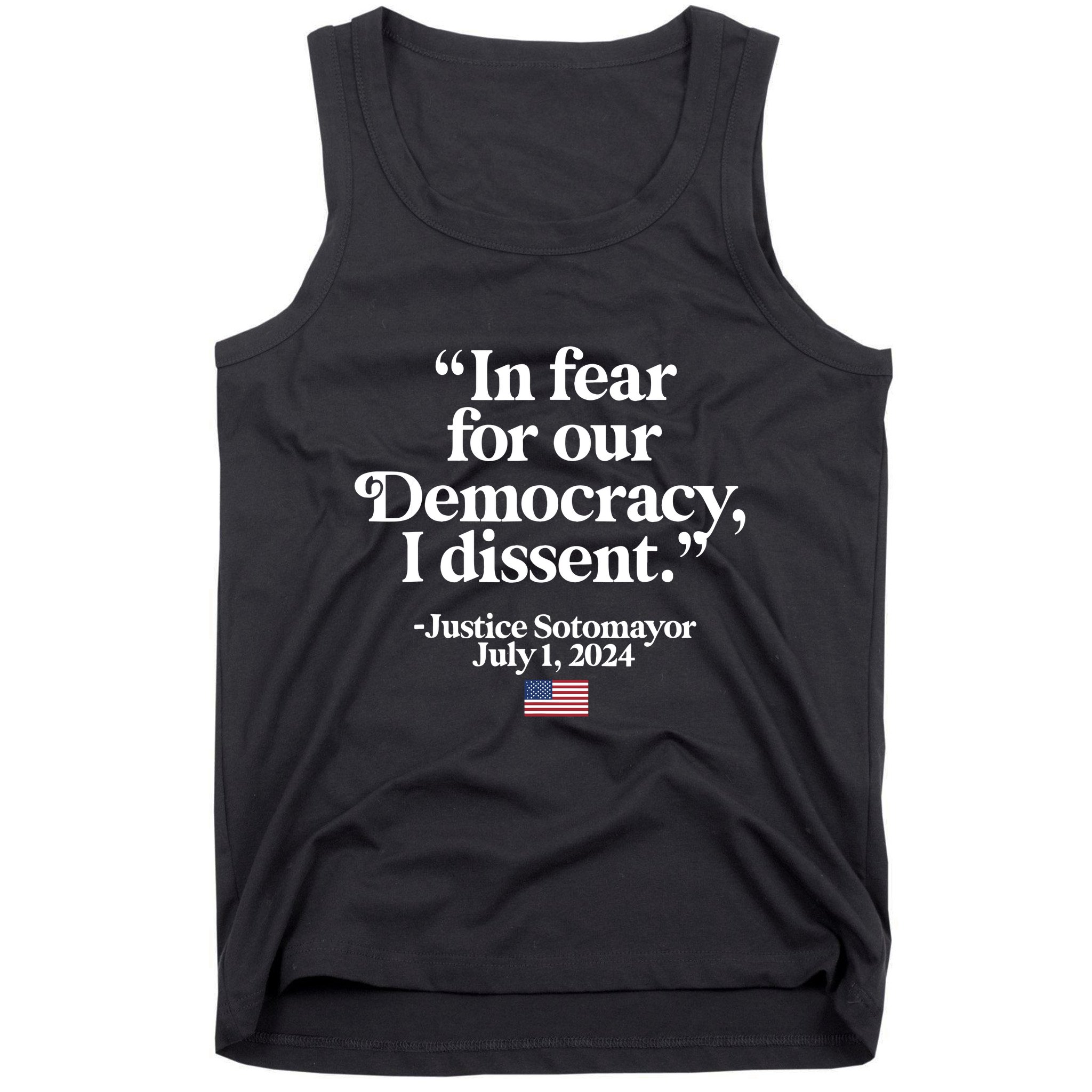 Scotus I Dissent Fear For Our Democracy Justice Sotomayor Tank Top