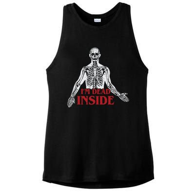 Shitheadsteve Im Dead Inside Ladies PosiCharge Tri-Blend Wicking Tank