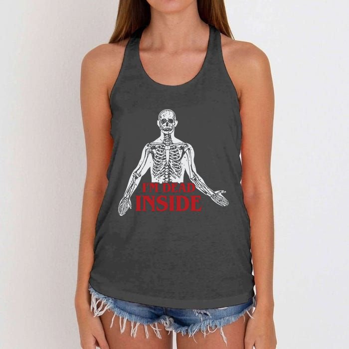 Shitheadsteve Im Dead Inside Women's Knotted Racerback Tank