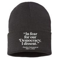 Scotus I Dissent Fear For Our Democracy Justice Sotomayor Sustainable Knit Beanie