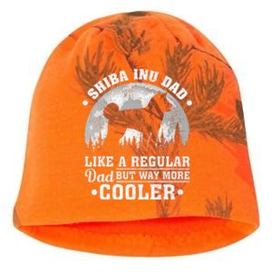 Shiba Inu Dad Like A Regular Dad Shiba Inu Dog Fathers Day Kati - Camo Knit Beanie