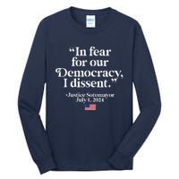 Scotus I Dissent Fear For Our Democracy Justice Sotomayor Tall Long Sleeve T-Shirt