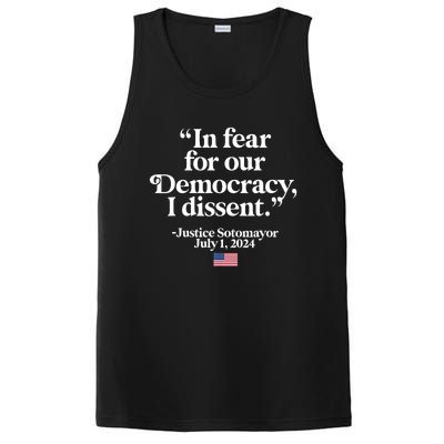 Scotus I Dissent Fear For Our Democracy Gifts PosiCharge Competitor Tank