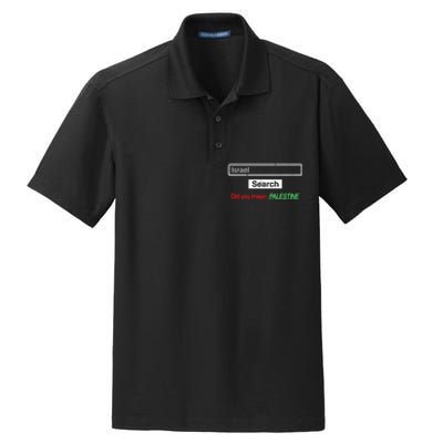 Search Israel Did You Mean Palestine | Free Gaza Quote Dry Zone Grid Polo