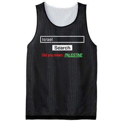 Search Israel Did You Mean Palestine | Free Gaza Quote Mesh Reversible Basketball Jersey Tank