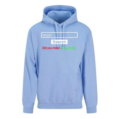 Search Israel Did You Mean Palestine | Free Gaza Quote Unisex Surf Hoodie