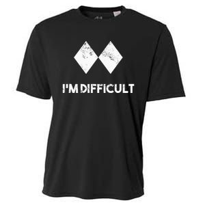 Ski IM Difficult Skiing Skier Snowboard Snowboarder Cooling Performance Crew T-Shirt