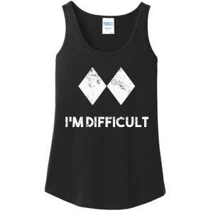 Ski IM Difficult Skiing Skier Snowboard Snowboarder Ladies Essential Tank