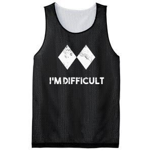 Ski IM Difficult Skiing Skier Snowboard Snowboarder Mesh Reversible Basketball Jersey Tank