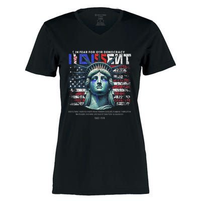 Scotus I Dissent Fear For Our Democracy Sotomayor Women's Momentum V-Neck T-Shirt