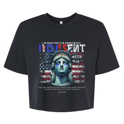 Scotus I Dissent Fear For Our Democracy Sotomayor Bella+Canvas Jersey Crop Tee