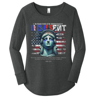 Scotus I Dissent Fear For Our Democracy Sotomayor Women's Perfect Tri Tunic Long Sleeve Shirt