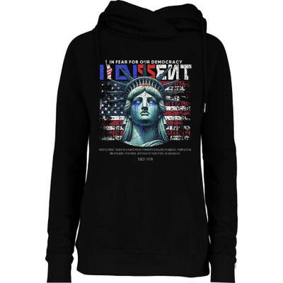 Scotus I Dissent Fear For Our Democracy Sotomayor Womens Funnel Neck Pullover Hood