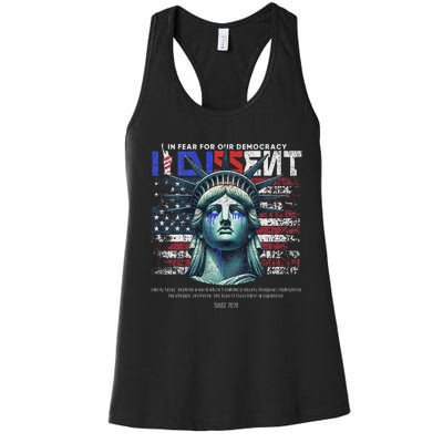 Scotus I Dissent Fear For Our Democracy Sotomayor Women's Racerback Tank