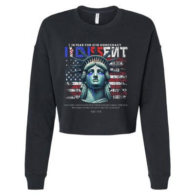 Scotus I Dissent Fear For Our Democracy Sotomayor Cropped Pullover Crew