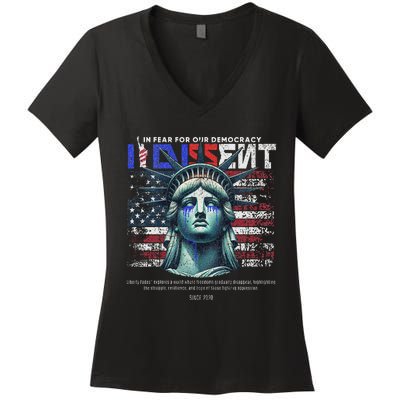 Scotus I Dissent Fear For Our Democracy Sotomayor Women's V-Neck T-Shirt