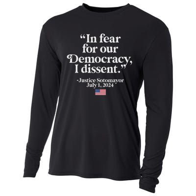 Scotus I Dissent Fear For Our Democracy Gifts Cooling Performance Long Sleeve Crew