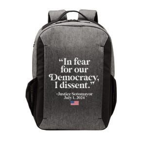 Scotus I Dissent Fear For Our Democracy Gifts Vector Backpack