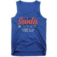 Santa If Drunk Return To Mrs Claus Funny Christmas Couples Cool Gift Tank Top