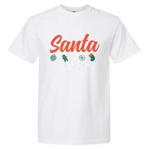 Santa If Drunk Return To Mrs Claus Funny Christmas Couples Cool Gift Garment-Dyed Heavyweight T-Shirt