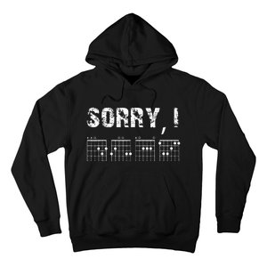 Sorry I DGAF Funny Hidden Message Guitar Chords For Lover Hoodie