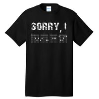 Sorry I DGAF Funny Hidden Message Guitar Chords For Lover Tall T-Shirt