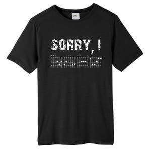 Sorry I DGAF Funny Hidden Message Guitar Chords For Lover Tall Fusion ChromaSoft Performance T-Shirt