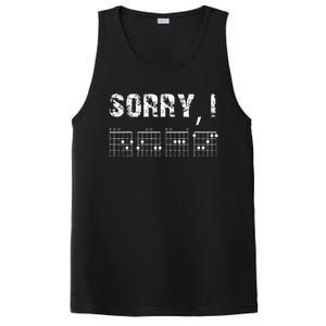 Sorry I DGAF Funny Hidden Message Guitar Chords For Lover PosiCharge Competitor Tank