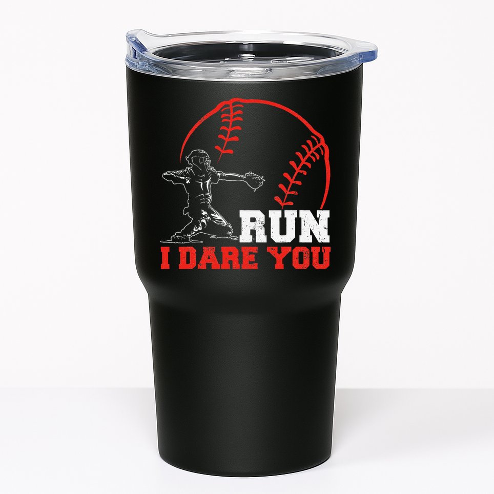 Steal I Dare You Baseball Catcher Baseball Player Tumbler