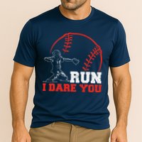 Steal I Dare You Baseball Catcher Baseball Player Cooling Performance Crew T-Shirt