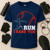 Steal I Dare You Baseball Catcher Baseball Player Cooling Performance Crew T-Shirt