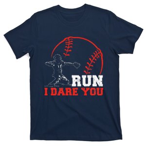 Steal I Dare You Baseball Catcher Baseball Player T-Shirt