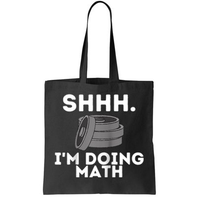 Shhh Im Doing Math Funny Workout Tote Bag