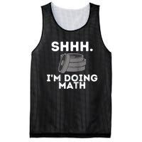 Shhh Im Doing Math Funny Workout Mesh Reversible Basketball Jersey Tank