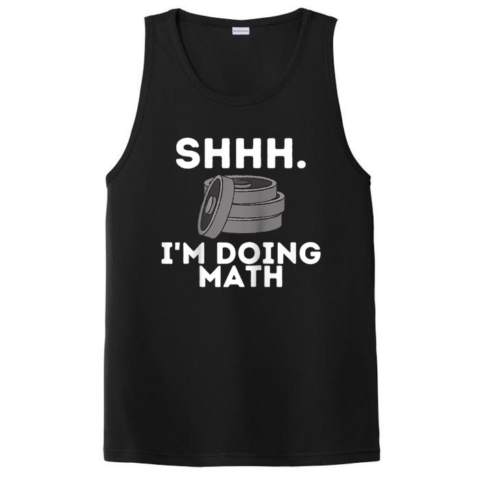 Shhh Im Doing Math Funny Workout PosiCharge Competitor Tank