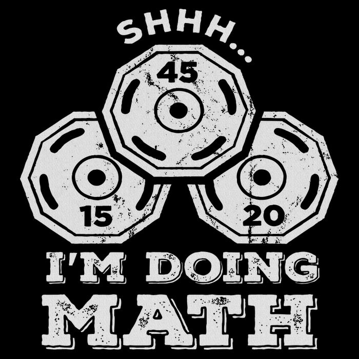 Shhh I'm Doing Math Funny Weight Lifting Workout Training Cooling Performance Crew T-Shirt
