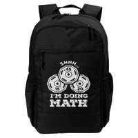 Shhh I'm Doing Math Funny Weight Lifting Workout Training Backpack