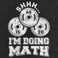 Shhh IM Doing Math Funny Weight Lifting Workout Training Adult Drive Performance Visor