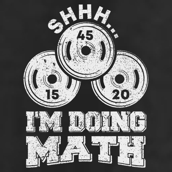 Shhh IM Doing Math Funny Weight Lifting Workout Training Adult Drive Performance Visor