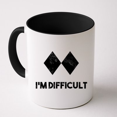 Ski I'm Difficult Funny Gift Skiing Lovers Skiers Snowboard Snowboarder Gift Mug