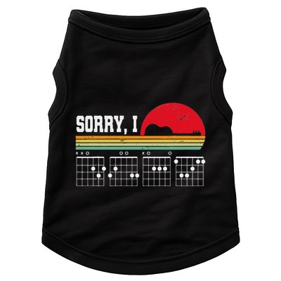Sorry I Dgaf Hidden Message Guitar Doggie Tank