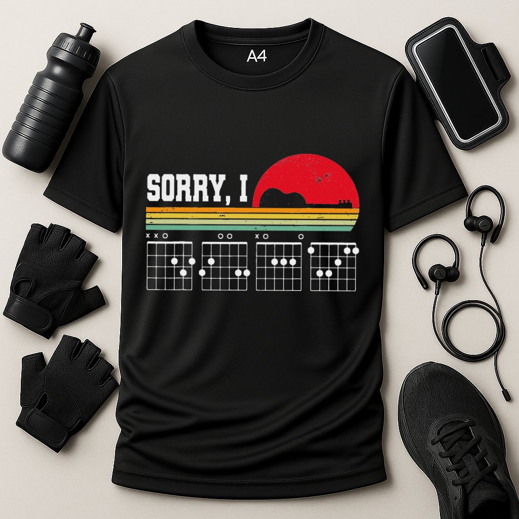Sorry I Dgaf Hidden Message Guitar Performance Shirt