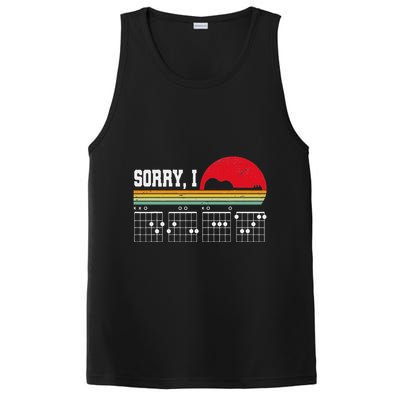 Sorry I Dgaf Hidden Message Guitar PosiCharge Competitor Tank
