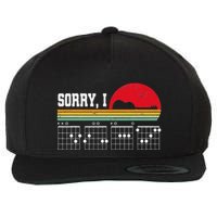 Sorry I Dgaf Hidden Message Guitar Wool Snapback Cap