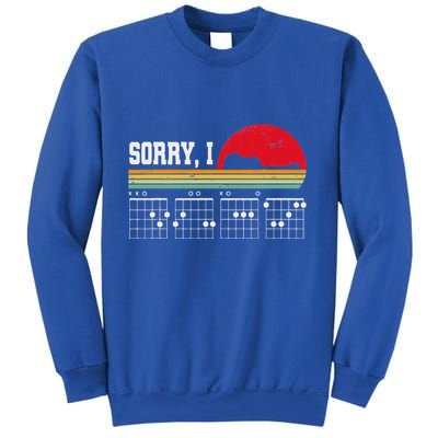 Sorry I Dgaf Hidden Message Guitar Sweatshirt