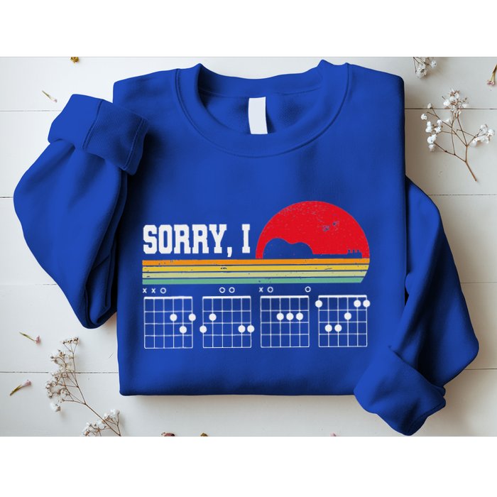 Sorry I Dgaf Hidden Message Guitar Sweatshirt