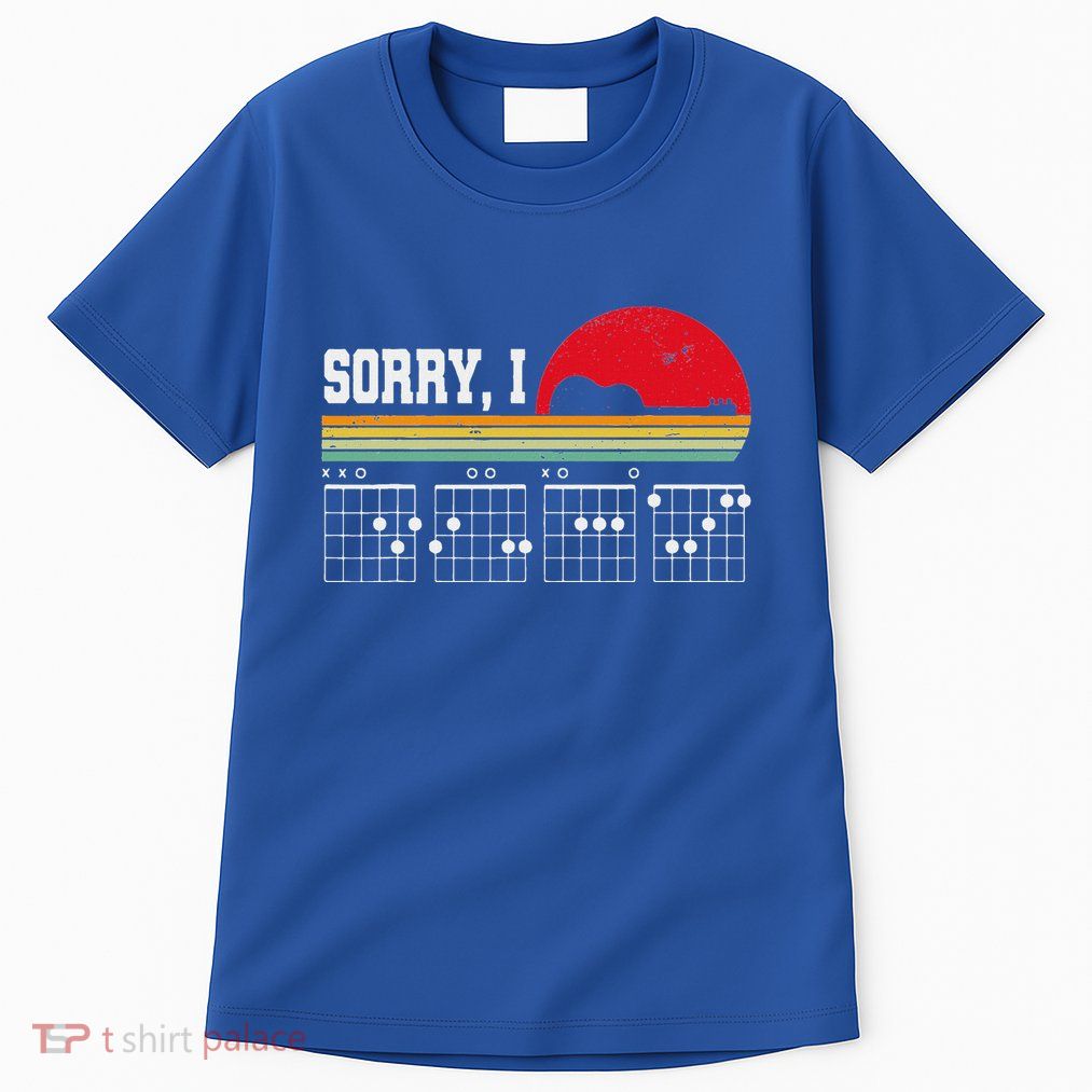 Sorry I Dgaf Hidden Message Guitar Tall T-Shirt