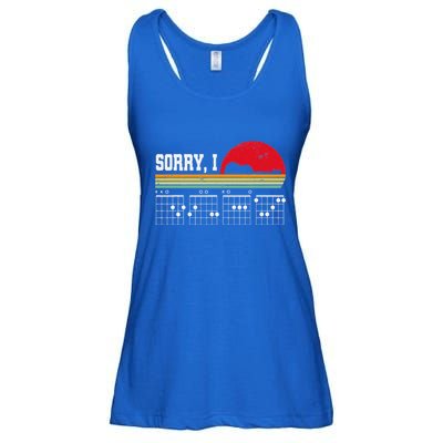 Sorry I Dgaf Hidden Message Guitar Ladies Essential Flowy Tank